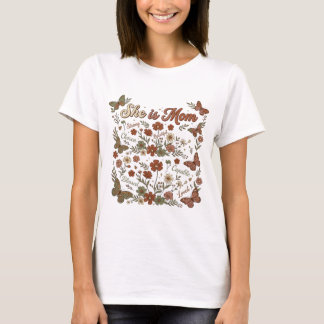 Camiseta Ela É Mãe Forte Escolhida Capaz