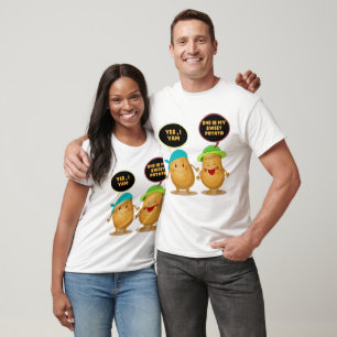 Camiseta ela é minha batata doce