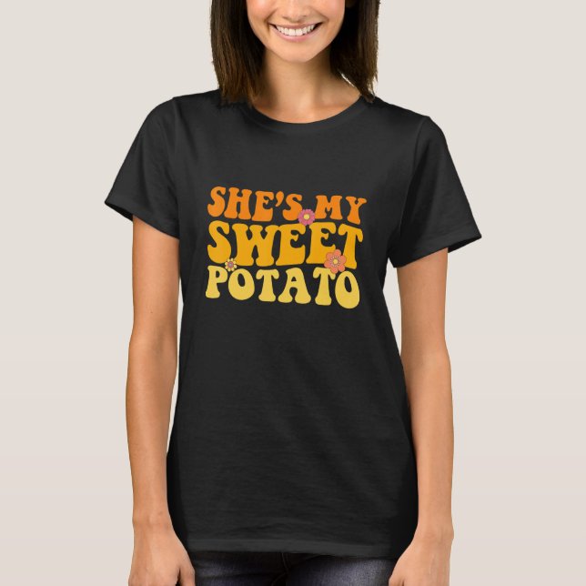 Camiseta Ela é minha batata doce, eu sou Casal Matchi (Frente)
