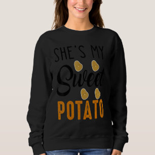 Camiseta Ela é Minha Batata Doce Eu Yam Conjunto Casais Dia