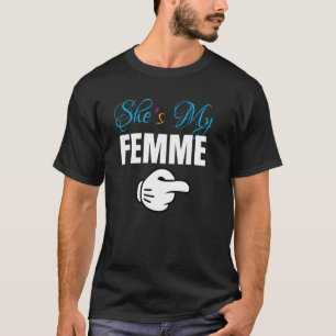 Camiseta Ela é minha doação de roupa de Casal Lésbica FEMME