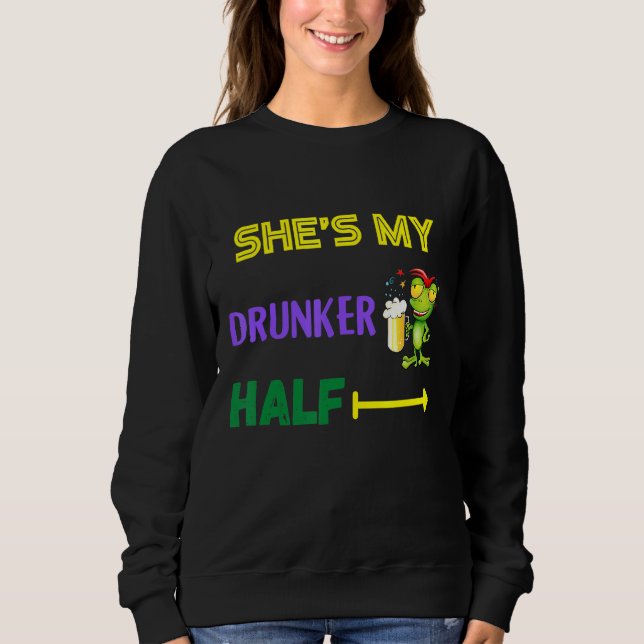 Camiseta Ela é minha metade bêbada (Frente)