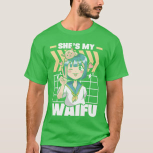 Camiseta Ela é Minha Waifu Amante de Anime Vintage