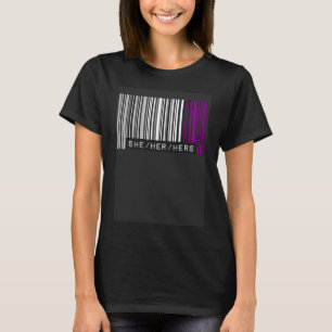 Camiseta Ela É Sua Pronunciante Orgulho Asexual Marca Códig