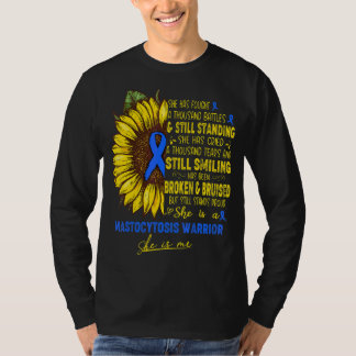 Camiseta Ela É Uma Guerreira De Mastocitose Ela Sou Eu