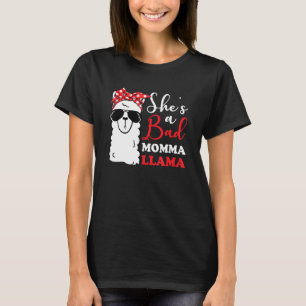 Camiseta Ela É Uma Má Mãe Dia de as mães Llama Mãe Avô