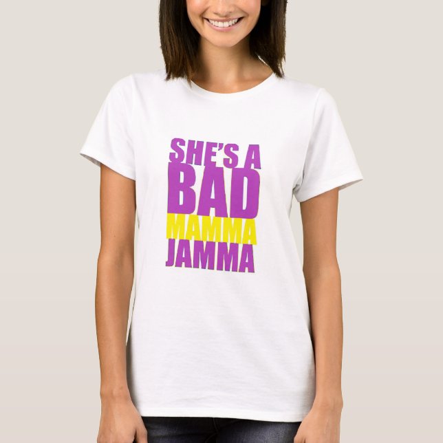Camiseta Ela é uma má mãe Jamma Retro (Frente)