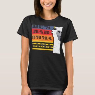 Camiseta Ela é uma má mãe lama para mulheres retro