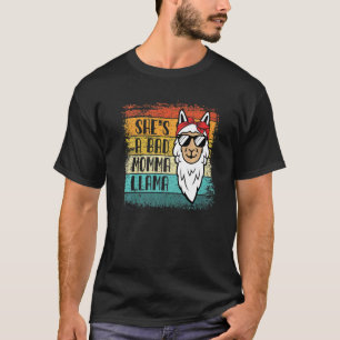 Camiseta Ela é uma má mãe lama para mulheres retro