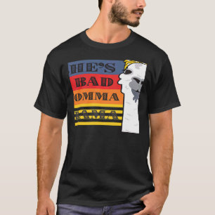 Camiseta Ela é uma má mãe lama para mulheres retro
