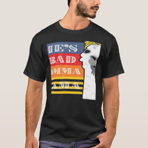 Camiseta Ela é uma Má Mãe Lama para Mulheres Retro 2