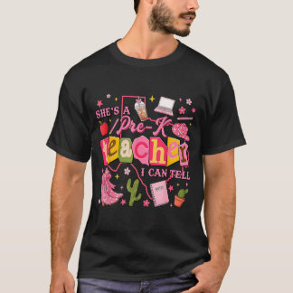 Camiseta Ela É Uma Professora De Pré-Escola Posso Dizer Art