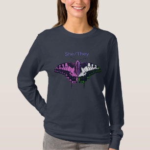 Camiseta Ela/Eles, Borboleta-Anã-Anã-Anã-Incêntrica