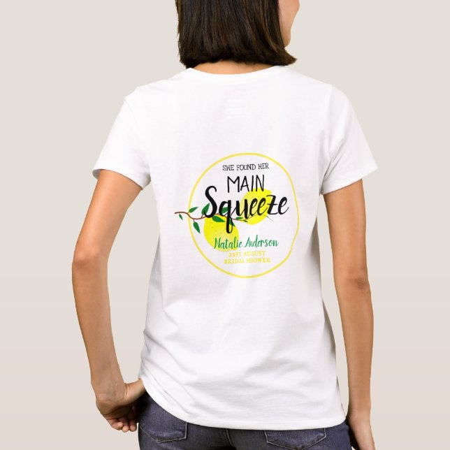 Camiseta Ela Encontrou Seu Esposo Lemons Despedida de Solte (Verso)