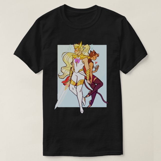 Camiseta ela era a catra Sticker (Frente do Design)