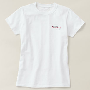 Camiseta Ela era uma jogada de bolso de mulher americana