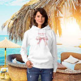 Camiseta Ela está dando o nó laço rosa Time da Noiva