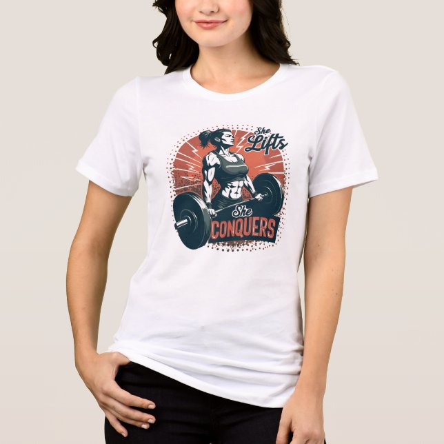 Camiseta Ela Levanta, Ela Conquista (Frente)