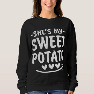 Camiseta Ela Lhe Minha Batata Doce Eu Lembro Casais Graças