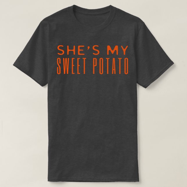 Camiseta Ela Lhe Minha Batata Doce Eu Yam (Frente do Design)