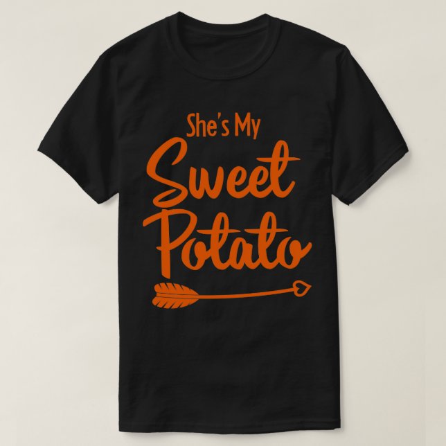Camiseta Ela Lhe Minha Batata Doce Sim Eu Yam 1 (Frente do Design)