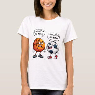 Camiseta Ela Me Ama Mais Bysketbyll Futebol Para Mulheres