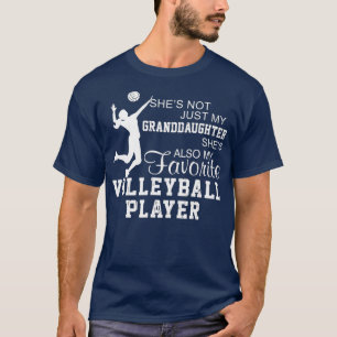 Camiseta Ela Não É Apenas Minha Neta Jogadora De Voleibol