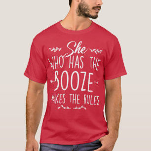 Camiseta Ela Que Tem O Booze Faz As Regras Tapster Bart