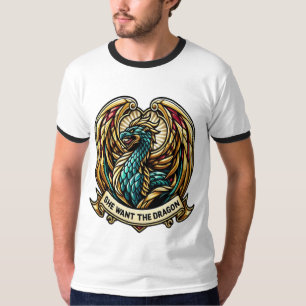 Camiseta Ela quer a Design de vidro do Dragão Stain