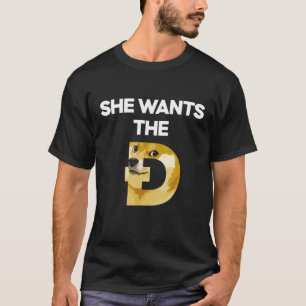Camiseta Ela Quer Que O D Engraçado Dogecoin Memed Dogue H