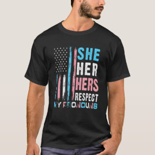 Camiseta Ela Respeita Meu Orgulho Transgênero