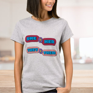 Camiseta Ela São Pronunciantes De Gênero
