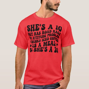 Camiseta ela tem 10 anos, mas tem raiva de estrada um probl