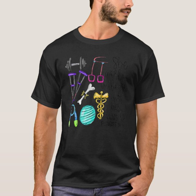 Camiseta Ela Trabalha Com Discernimento Com Suas Mãos Terap (Frente)