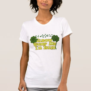 Camiseta Elbow Bump Me Sou Irlandês São Patricks Day Sham