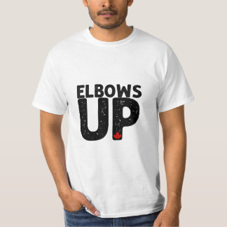 Camiseta ELBOWS UP Bold Distress Typografia