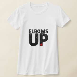 Camiseta ELBOWS UP Bold Distress Typografia