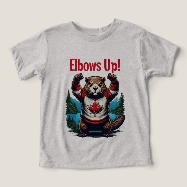 Camiseta Elbows Up Canadá (Design frontal)