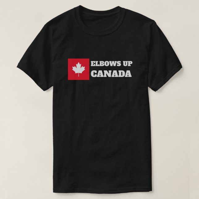 Camiseta Elbows Up Canadá (Frente do Design)