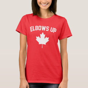 Camiseta Elbows Up Canadá - Orgulhosamente Canadense