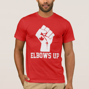 Camiseta Elbows Up Canadá - Orgulhosamente Canadense