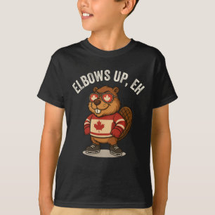 Camiseta Elbows Up Eh Beaver Maple Leaf Camisa de