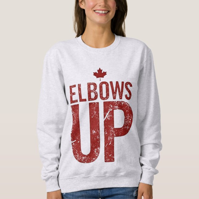 Camiseta Elbows Up - Seja forte para o Canadá (Frente)
