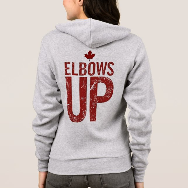 Camiseta Elbows Up - Seja forte para o Canadá (Verso)