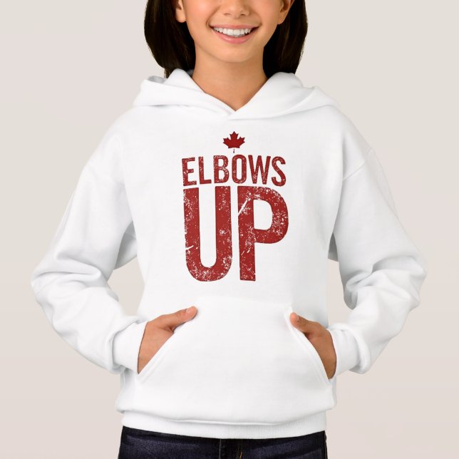 Camiseta Elbows Up - Seja forte para o Canadá (Frente)