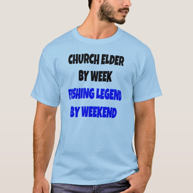 Camiseta Elder da Legenda de Pesca (Frente)