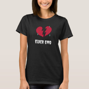 Camiseta Elder Emo Gótico e Punk Rock Pro Envelhecer Gótico