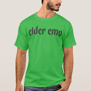Camiseta Elder Emo para Velhos Fãs de Música Emo Goth Alter