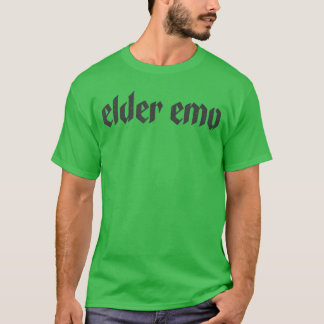 Camiseta Elder Emo para Velhos Fãs de Música Emo Goth Alter