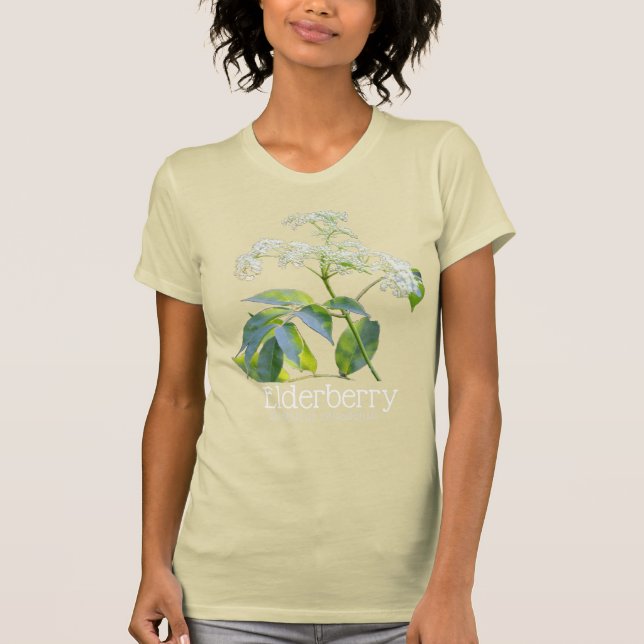 Camiseta Elderberry Sambucus Canadensis em Bloom (Frente)